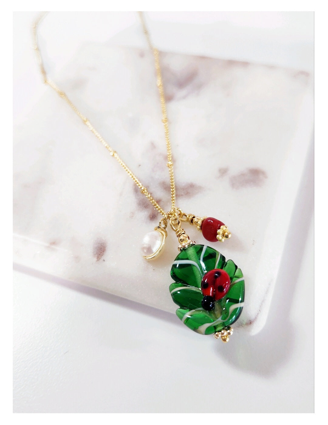 Monstera Chain Necklace