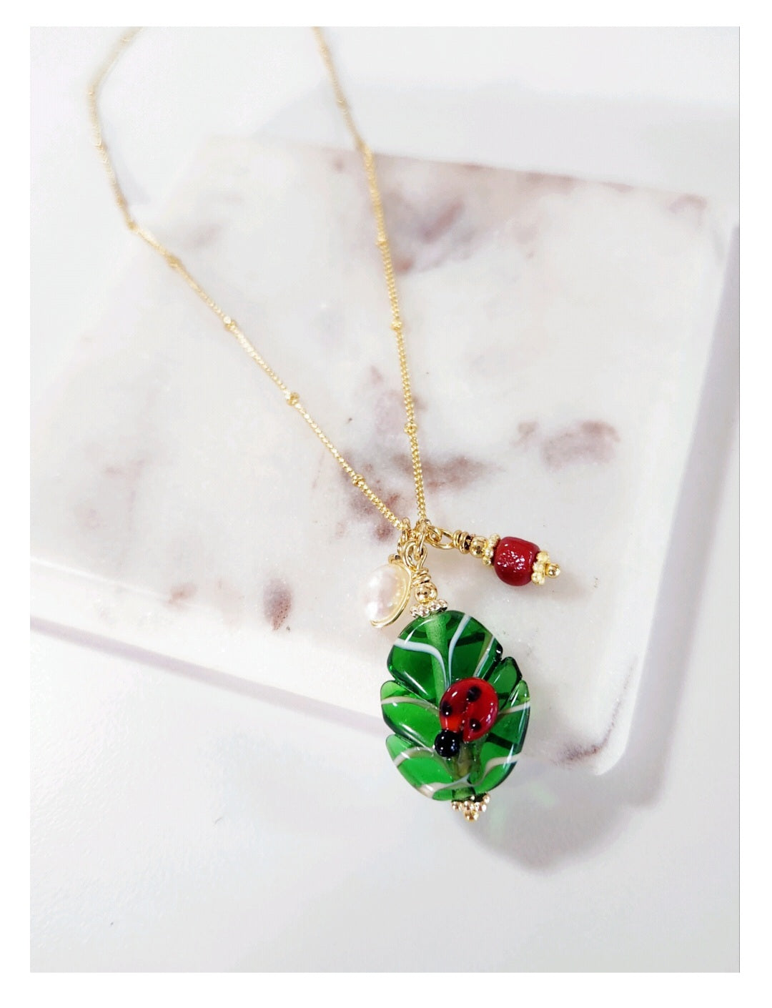 Monstera Chain Necklace