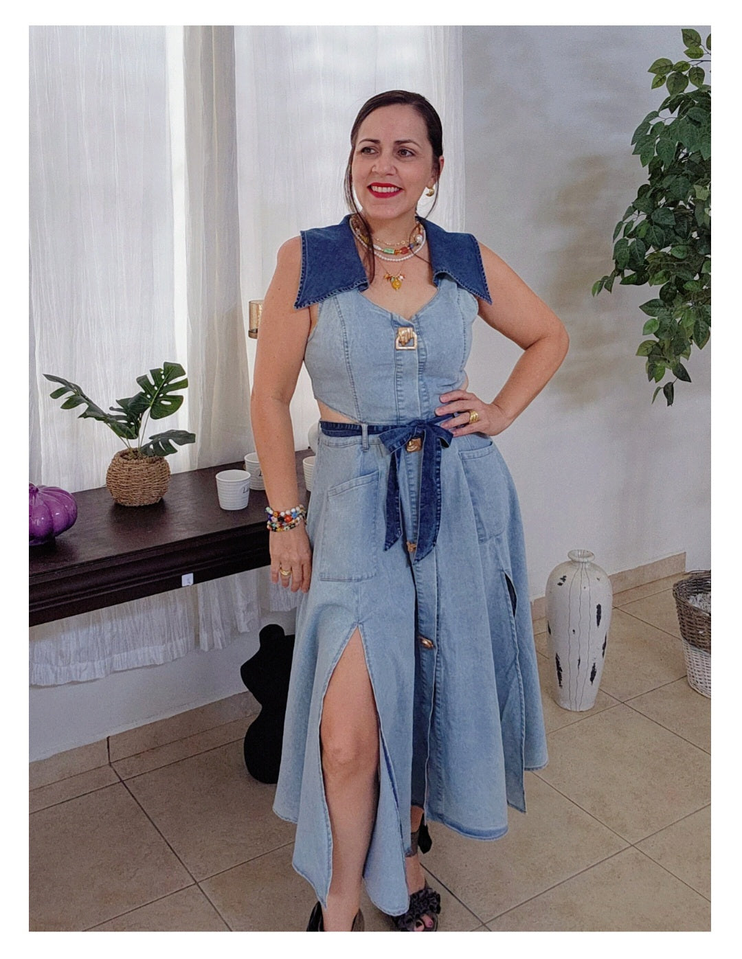 Helene Denim Dress