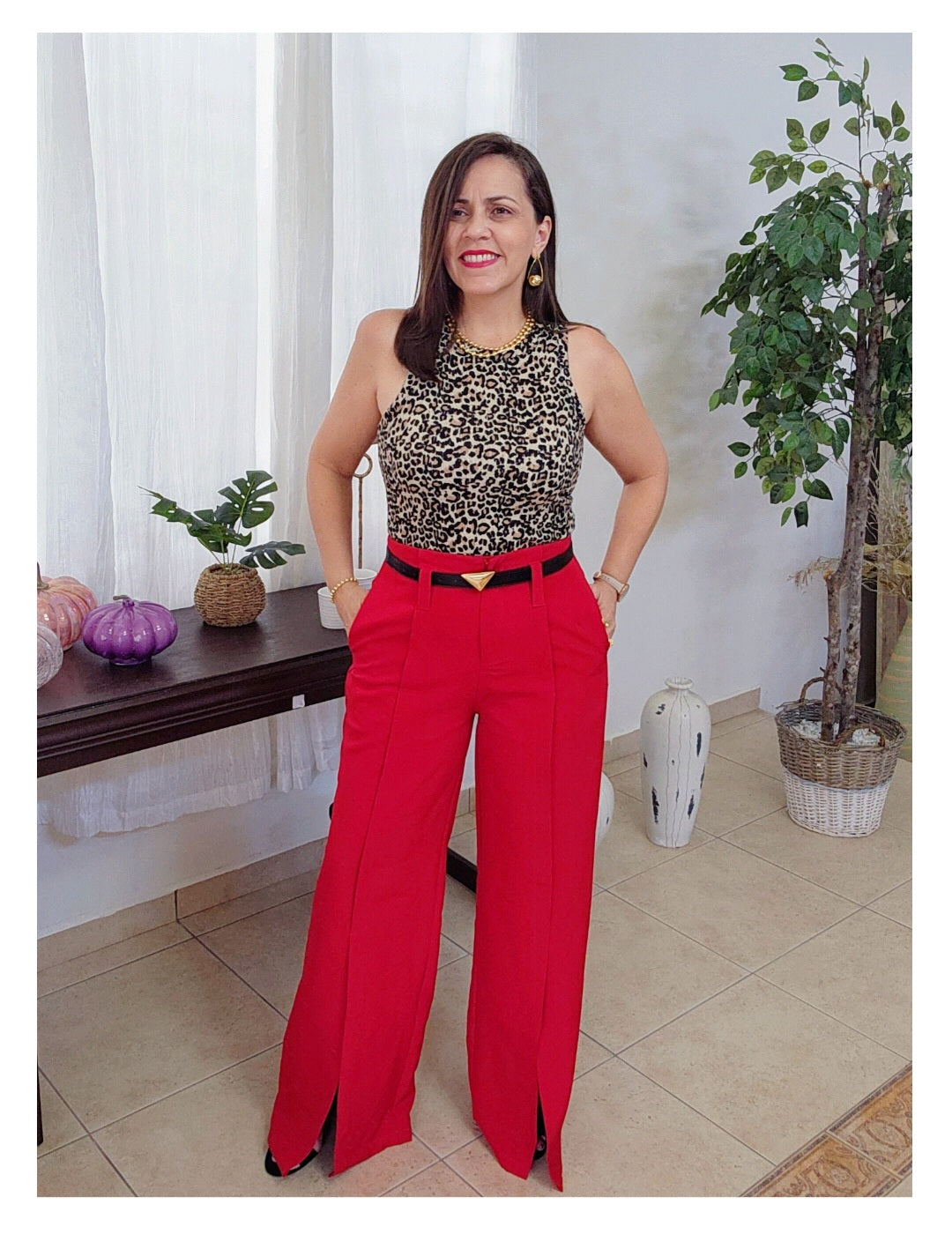 Dina Red Pant