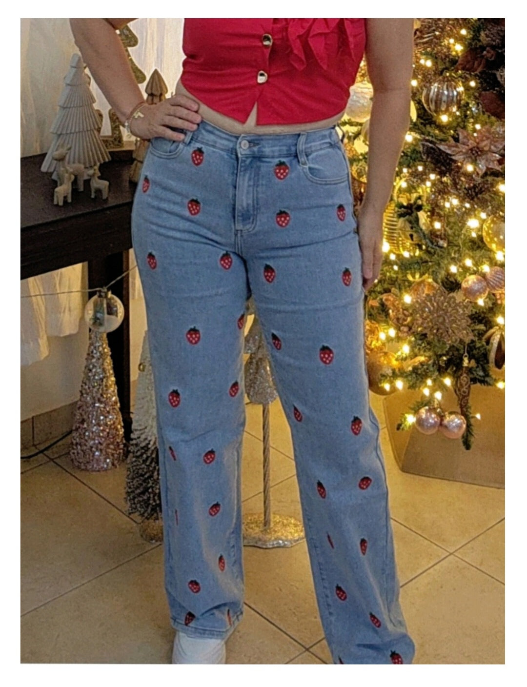 Sara Strawberry Jeans