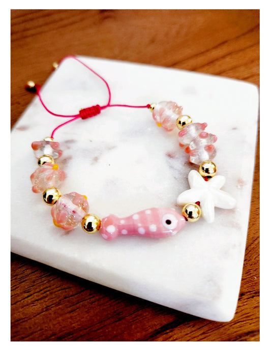 Pinky Fish Bracelet