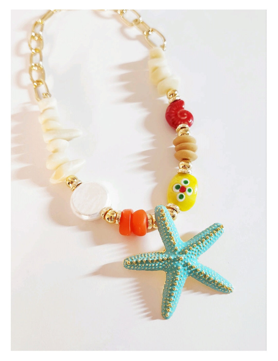 Sandy Starfish Necklace