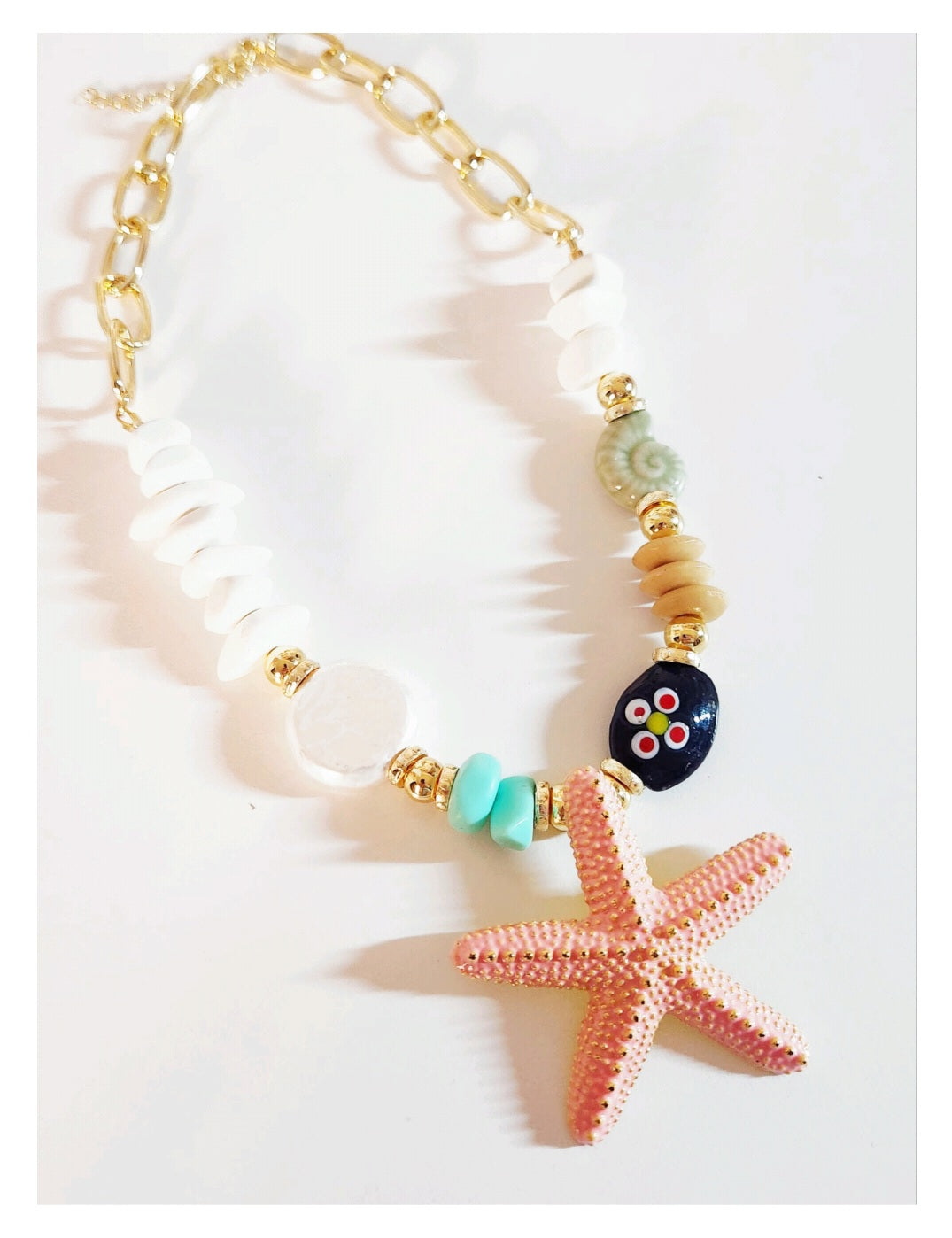 Sandy Starfish Necklace