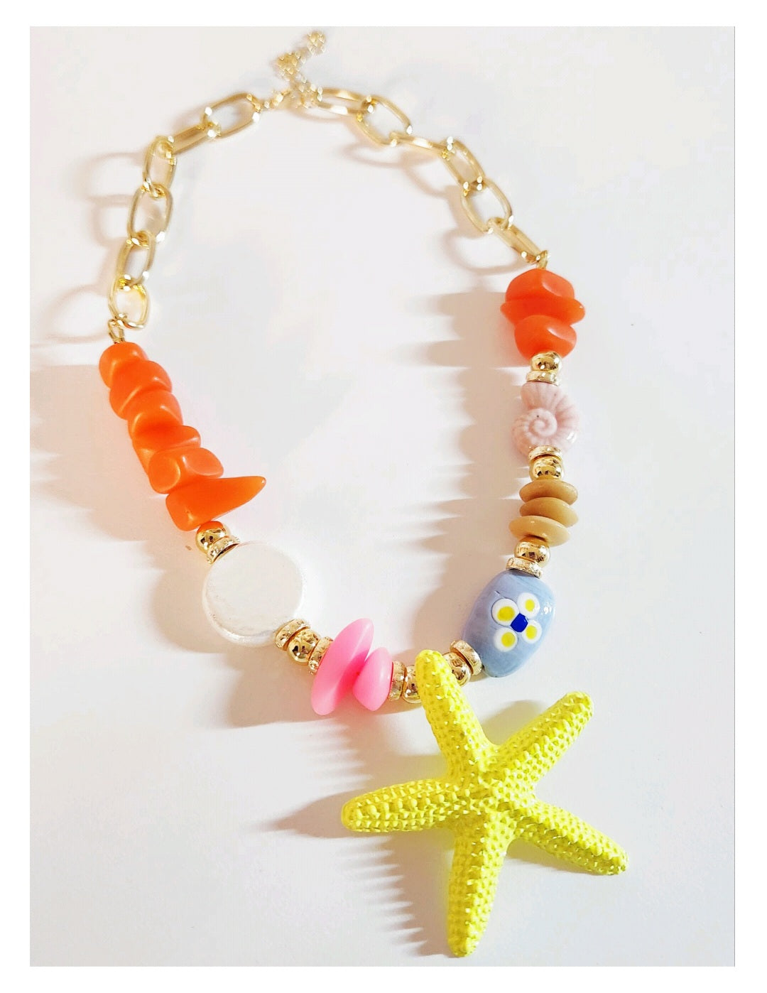 Sandy Starfish Necklace