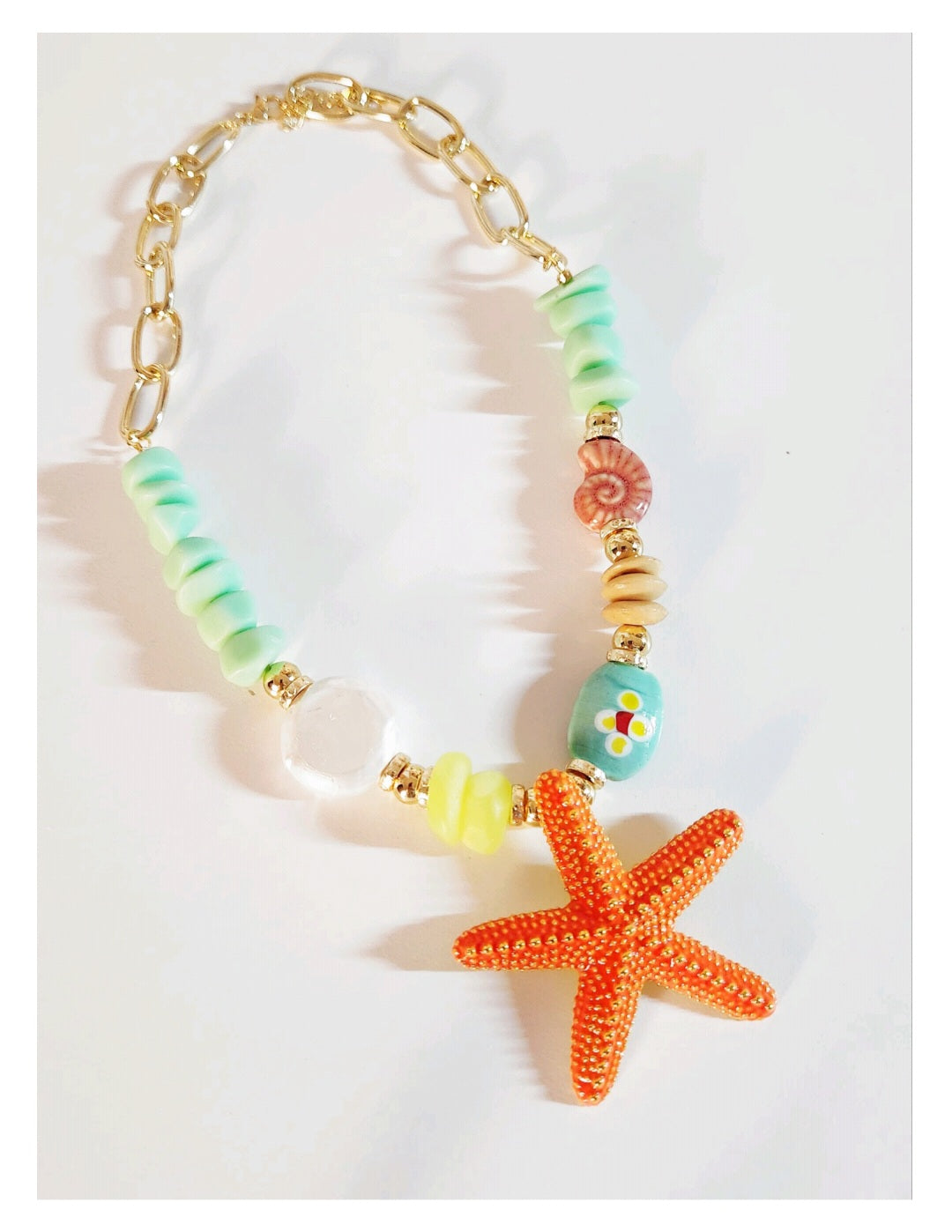 Sandy Starfish Necklace