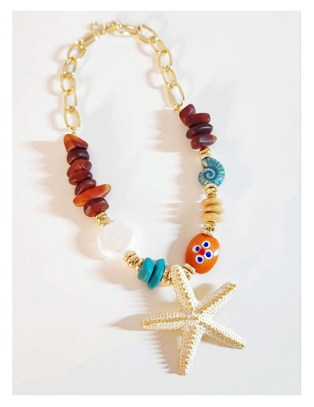 Sandy Starfish Necklace