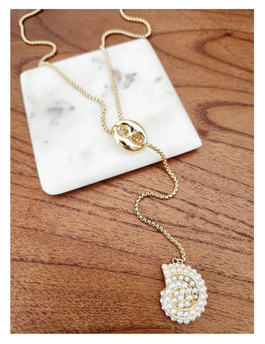 Conchi Lariat Necklace